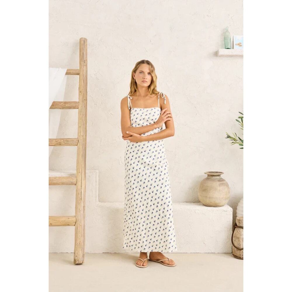 RHYTHM HARLOW LACE MIDI DRESS (FLORAL)